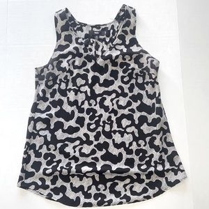 Racerback Black & Gray Blouse